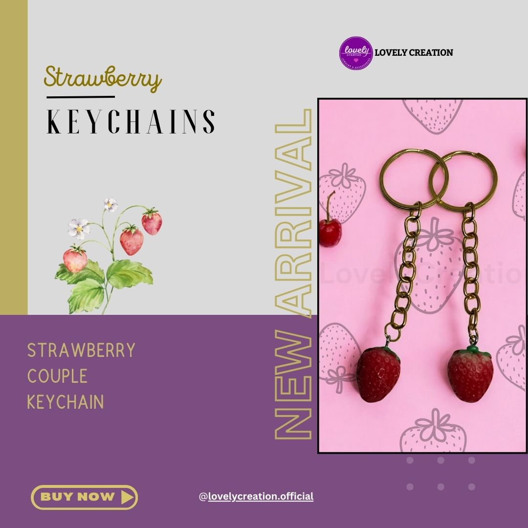 Strawberry Keychain