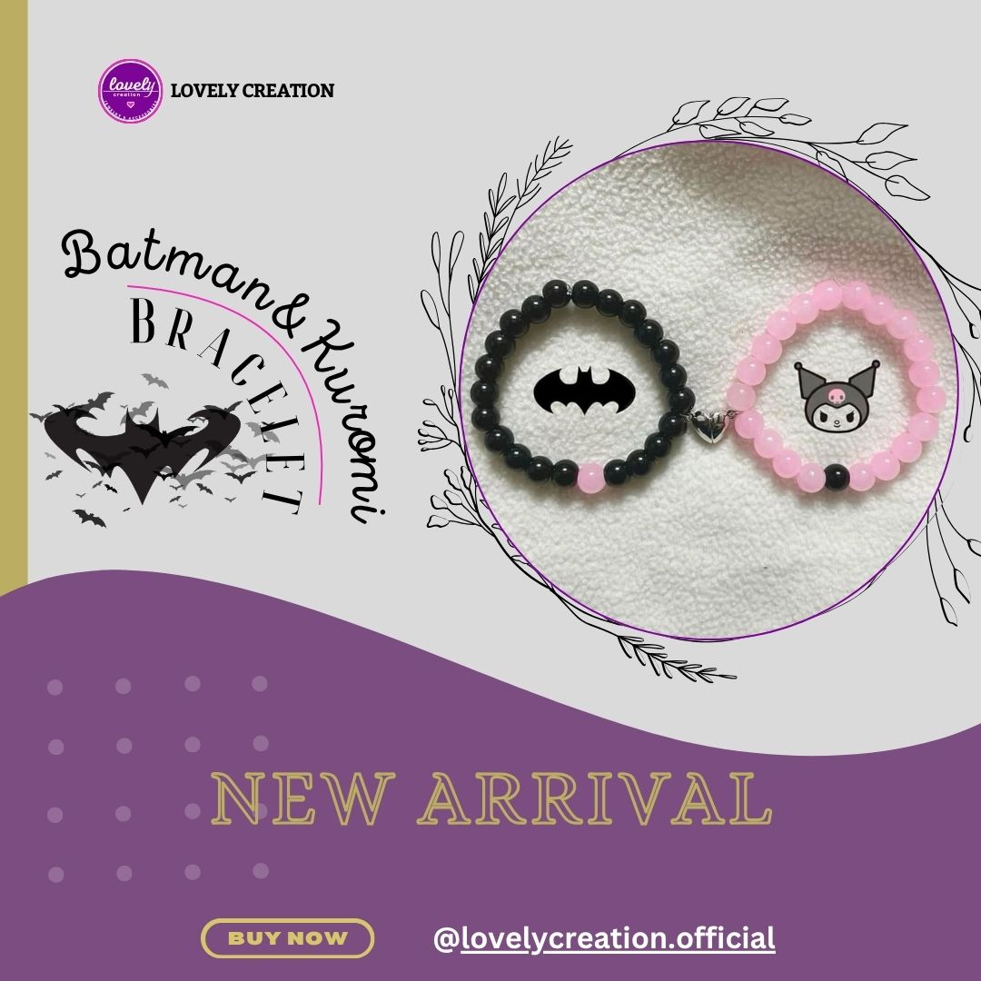 Batman & Kuromi Couple Bracelet