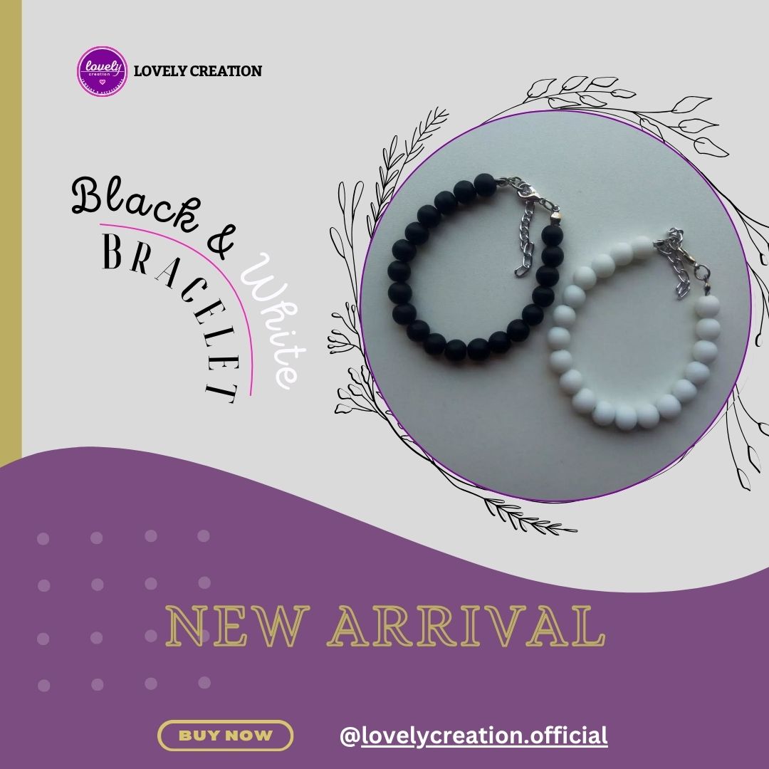 Black & White Couple Chain Bracelet