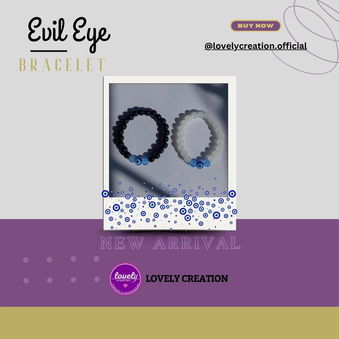 Black & White Evil Eye Couple Bracelets