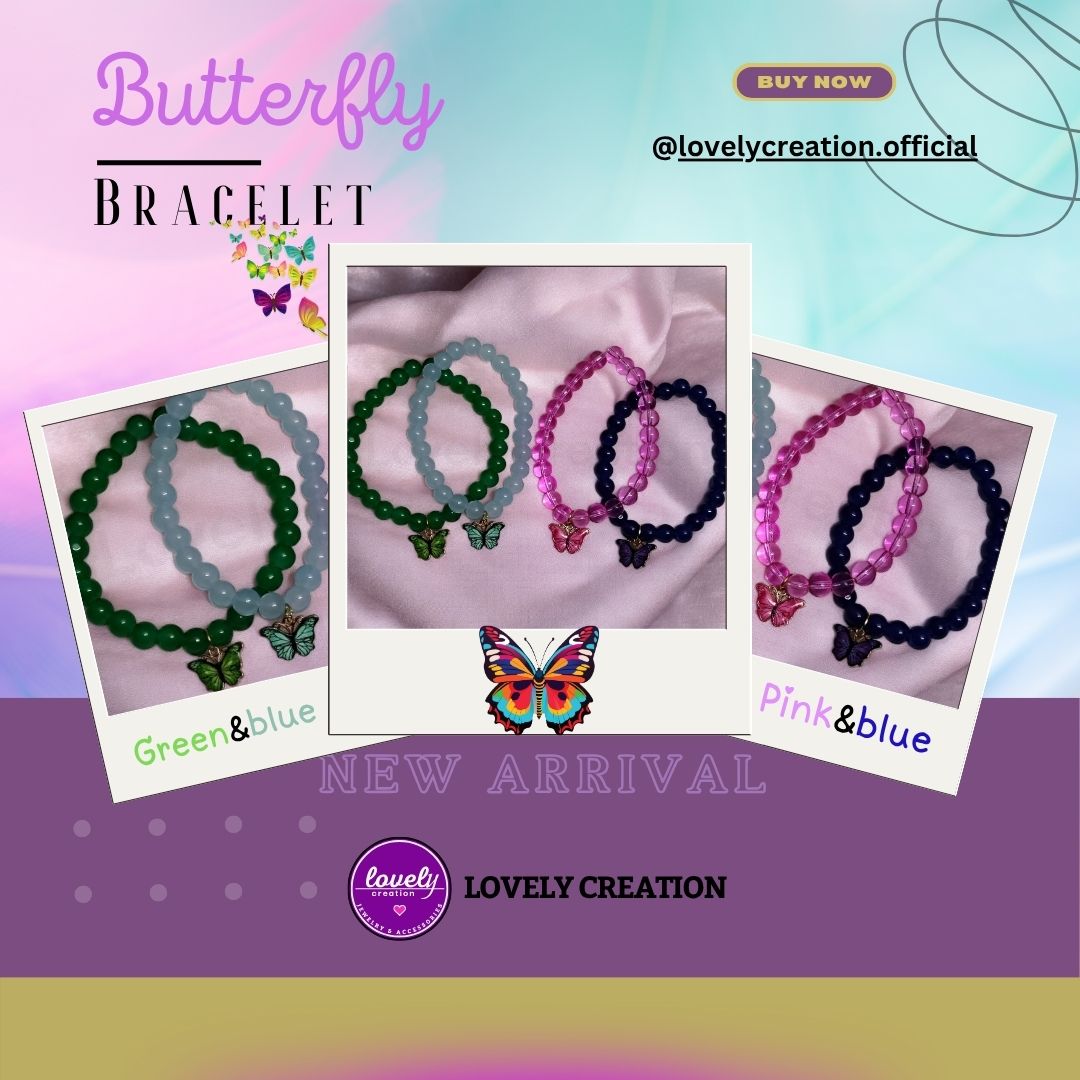 Group of 4 Butterfly Bracelets