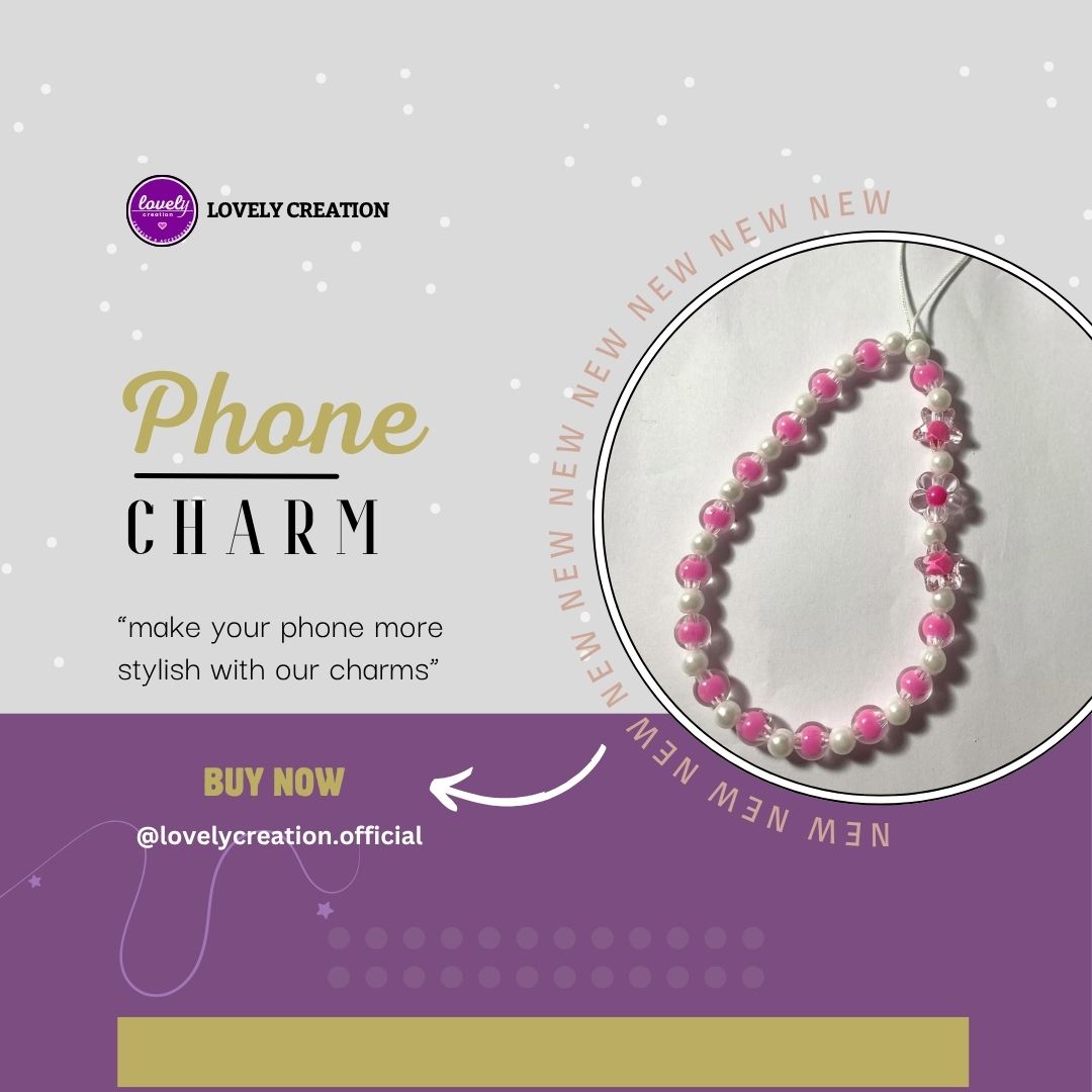 Pink Phone Charms